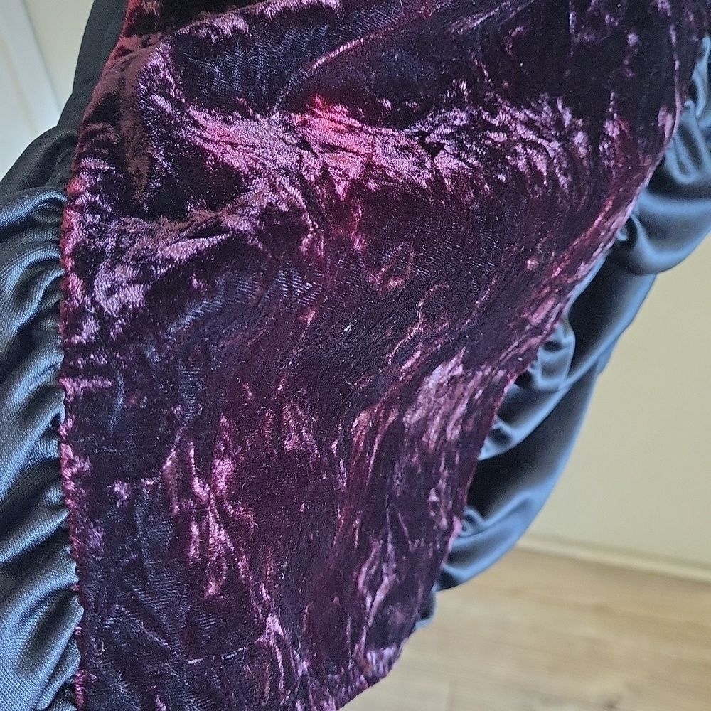 Velvet, Lace & Faux Leather Slip Dress ๐ฅ - Picture 3 of 8